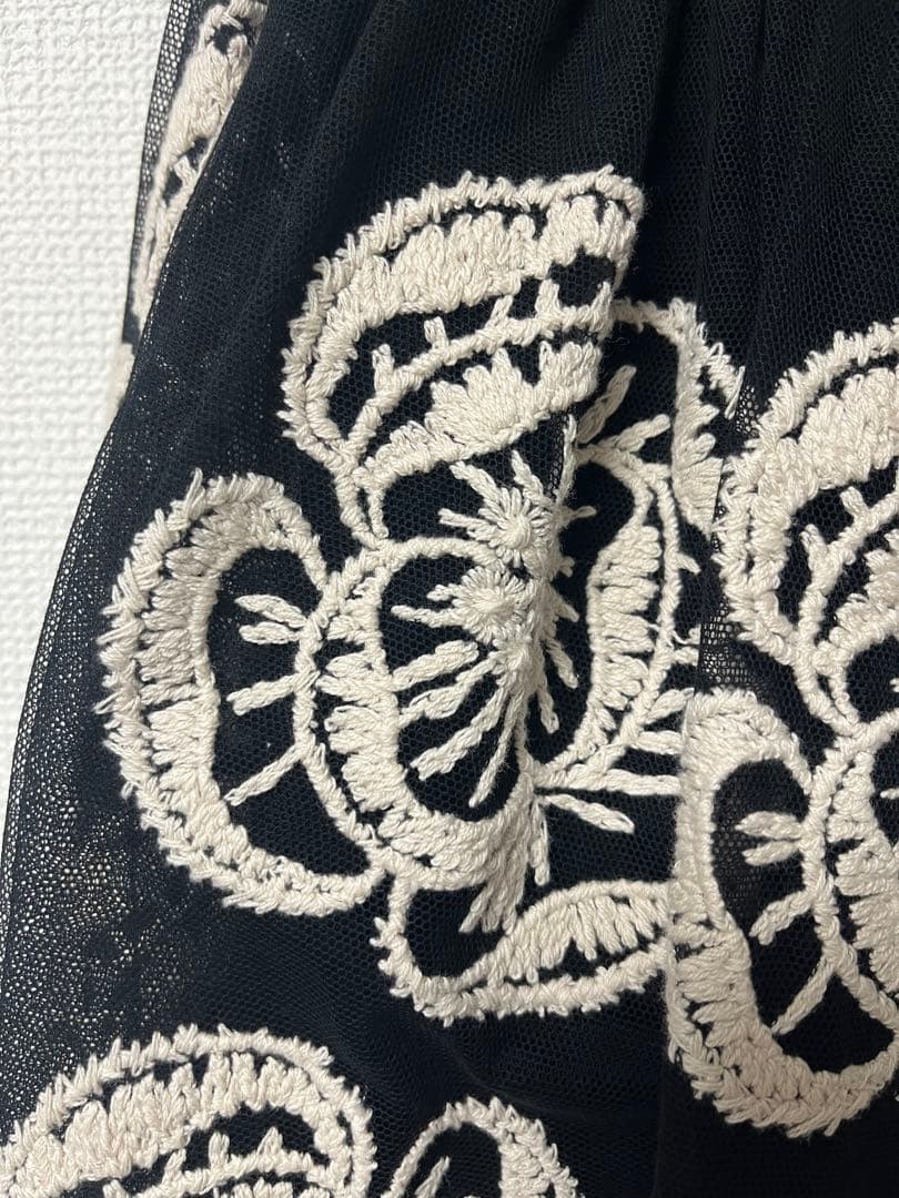 【試着のみ】ミナペルホネン チュールスカート hope 38