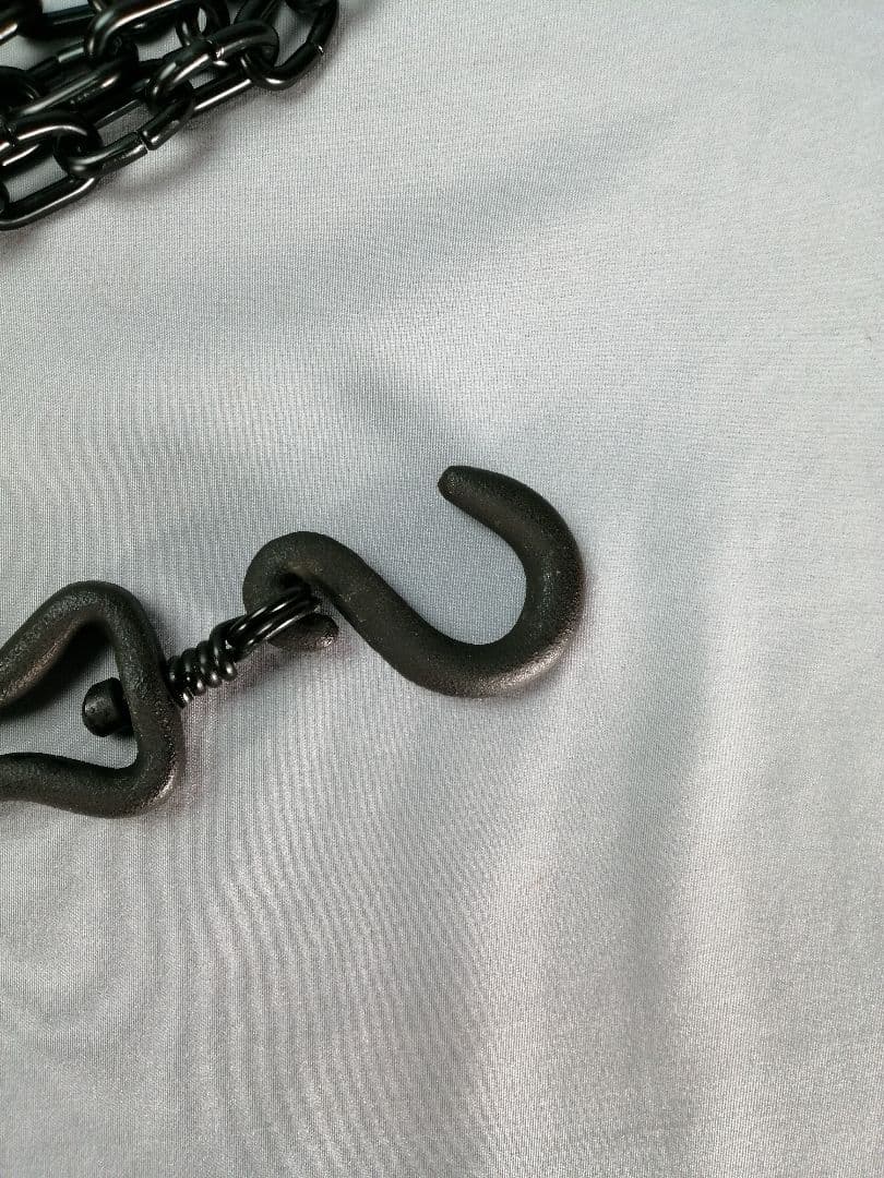 【茶事具】金工師木村清五郎　釻鎖弦道具　炭道具380