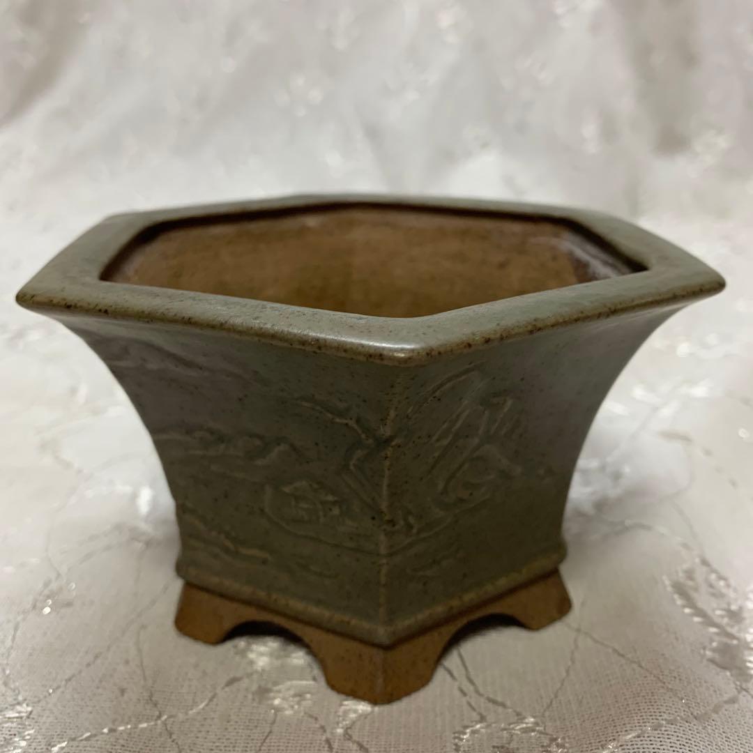 美芸　六角　盆栽鉢