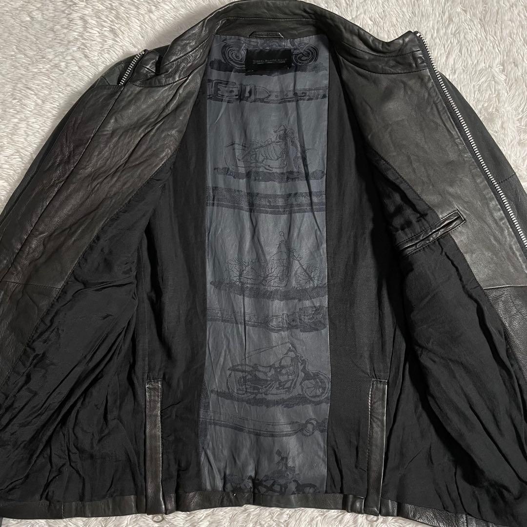 ディーゼルブラックゴールド ラムレザージャケット カスタムカラー