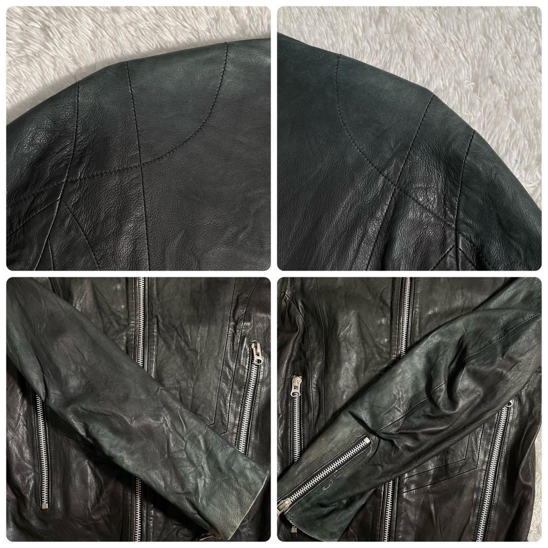 ディーゼルブラックゴールド ラムレザージャケット カスタムカラー