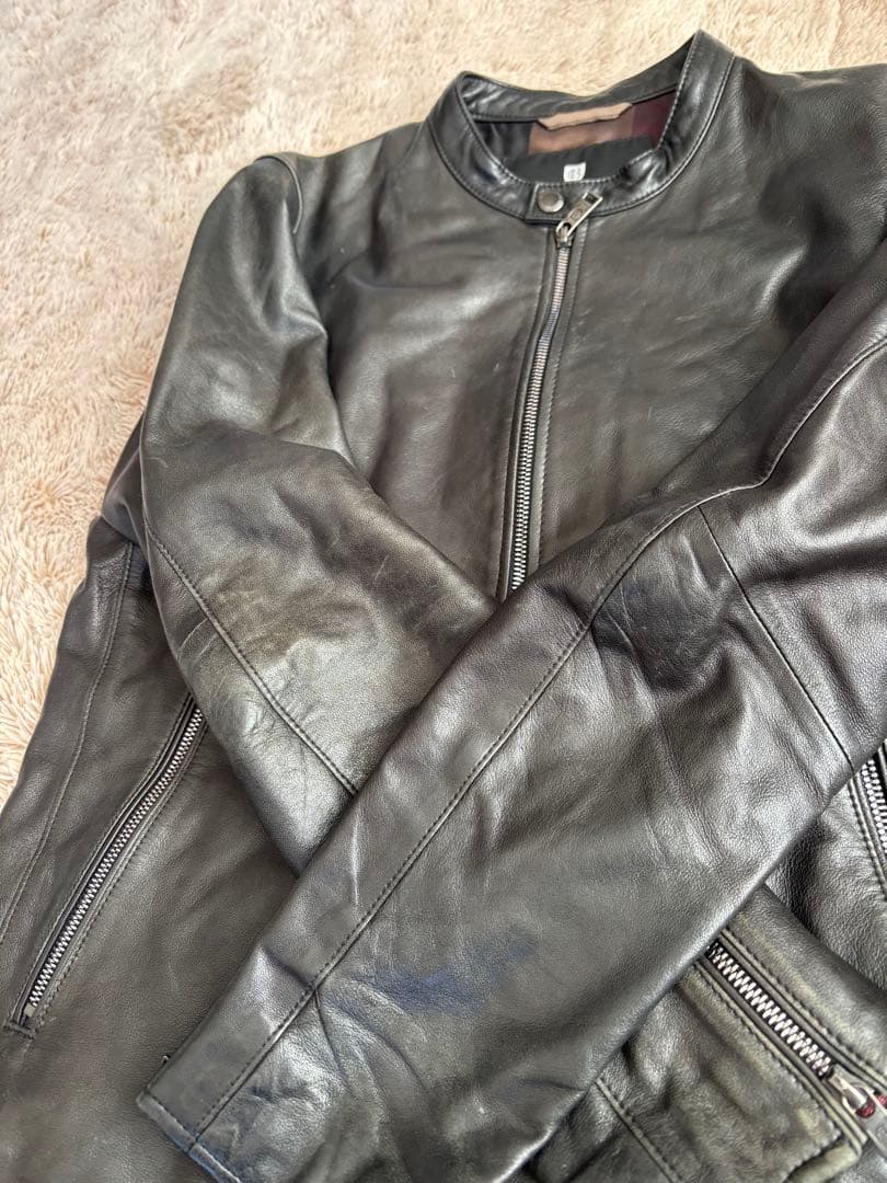 BLACK LABEL CRESTBRIDGE レザージャケット　ブラック　M