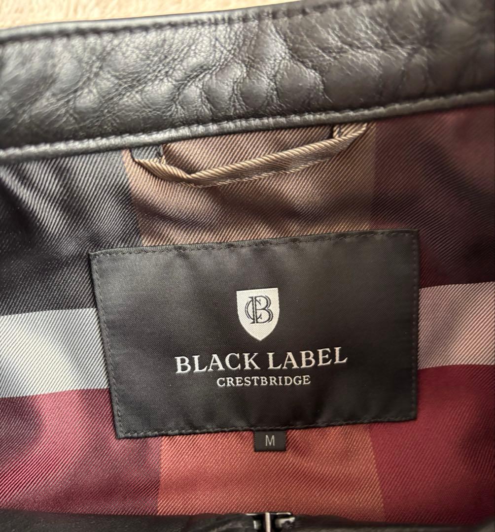 BLACK LABEL CRESTBRIDGE レザージャケット　ブラック　M