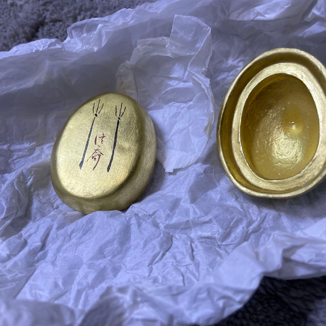 中村信喬　香合　金鶴　未使用