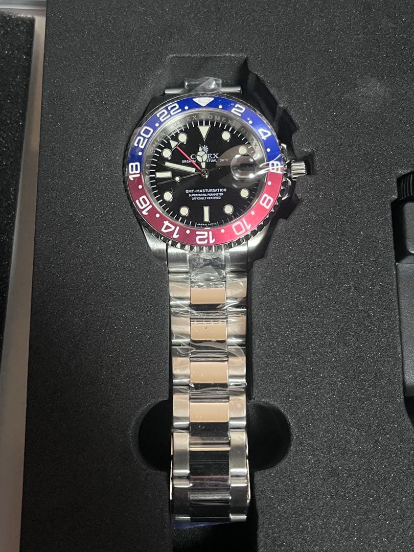 [OMECO] 腕時計 メンズ OMEX GMT-MASTURBATION