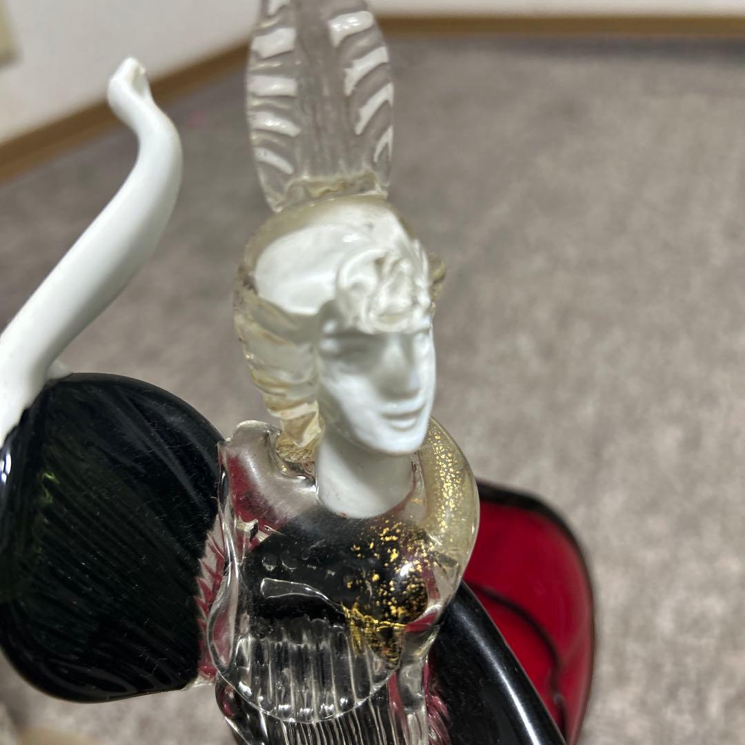 ベネチアンガラス ペアドール ムラーノガラス ダンス イタリア