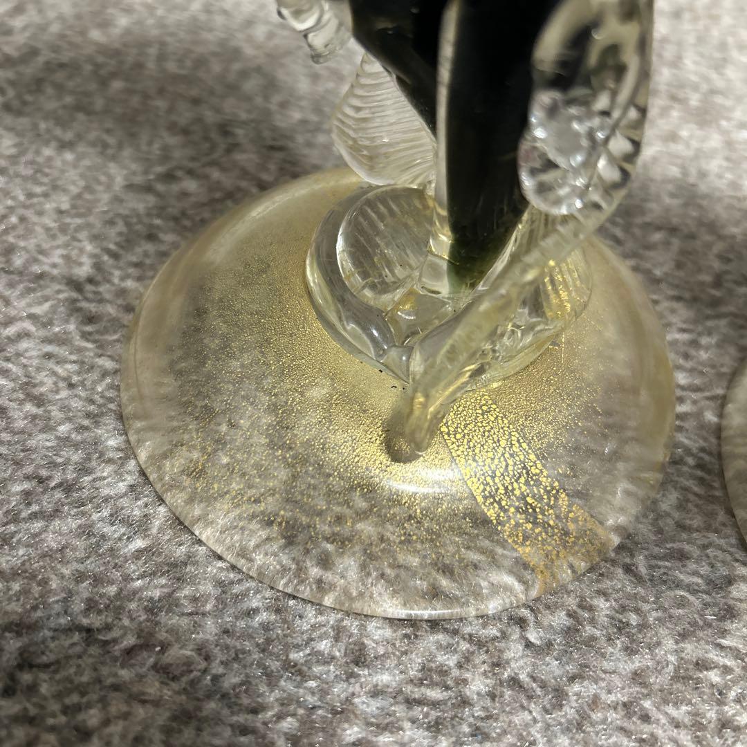 ベネチアンガラス ペアドール ムラーノガラス ダンス イタリア