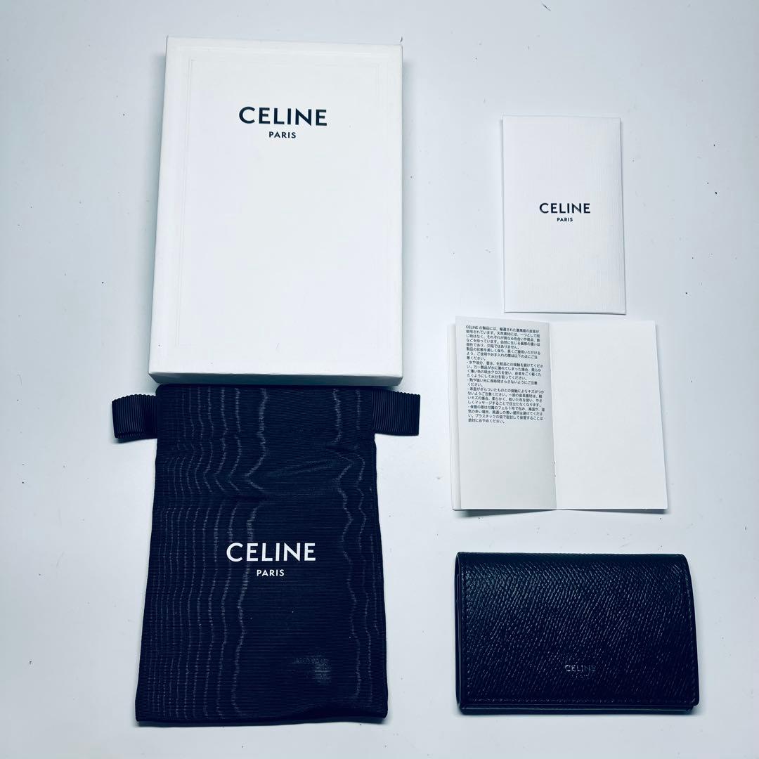 NK セリーヌ　レザー キーケース 　ブラック