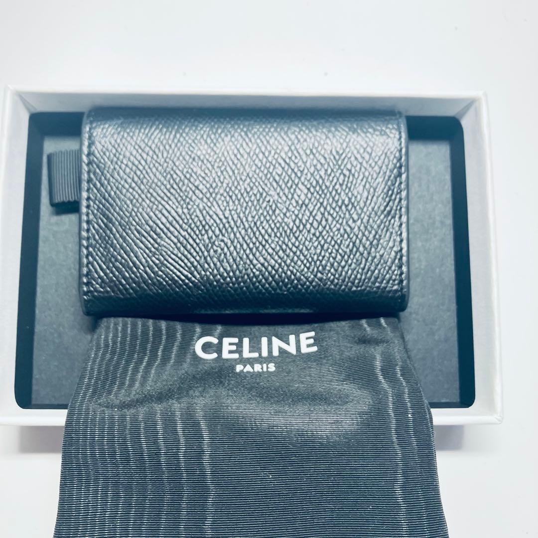 NK セリーヌ　レザー キーケース 　ブラック