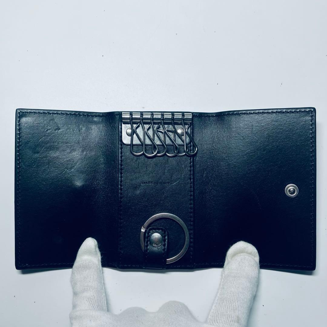 NK セリーヌ　レザー キーケース 　ブラック