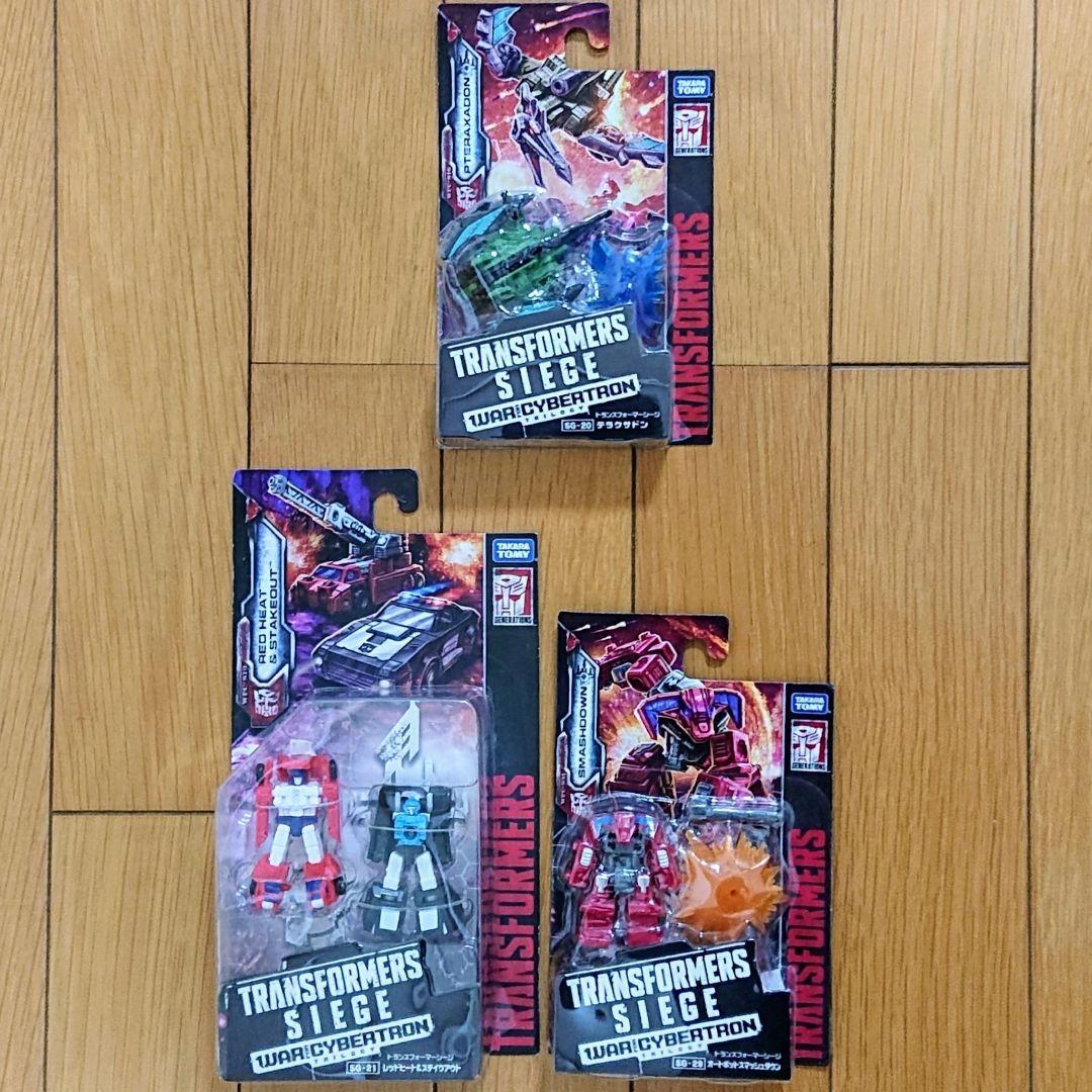 【未開封品】トランスフォーマー シージ　バトルマスター（マイクロマスター） ３種