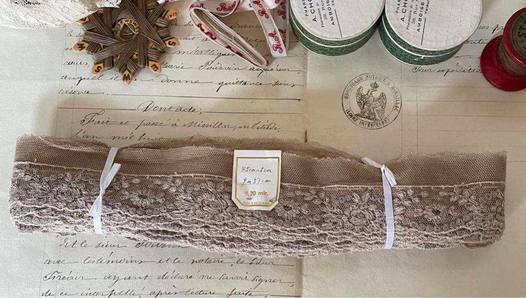 フランスアンティークレース チュールレース