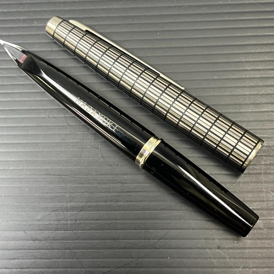 72 パイロット Elite エリート 18K-750 万年筆 格子柄 18金