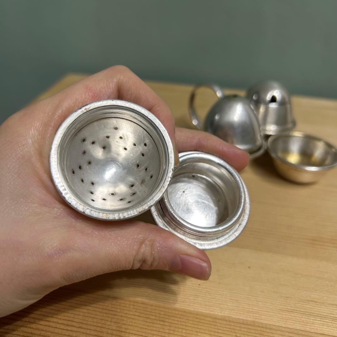 イギリス製アンティーク　調味料入れ　シルバープレート