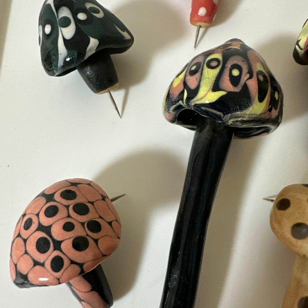 萩焼　金子司　カネコツカサ　きのこ　11点セット