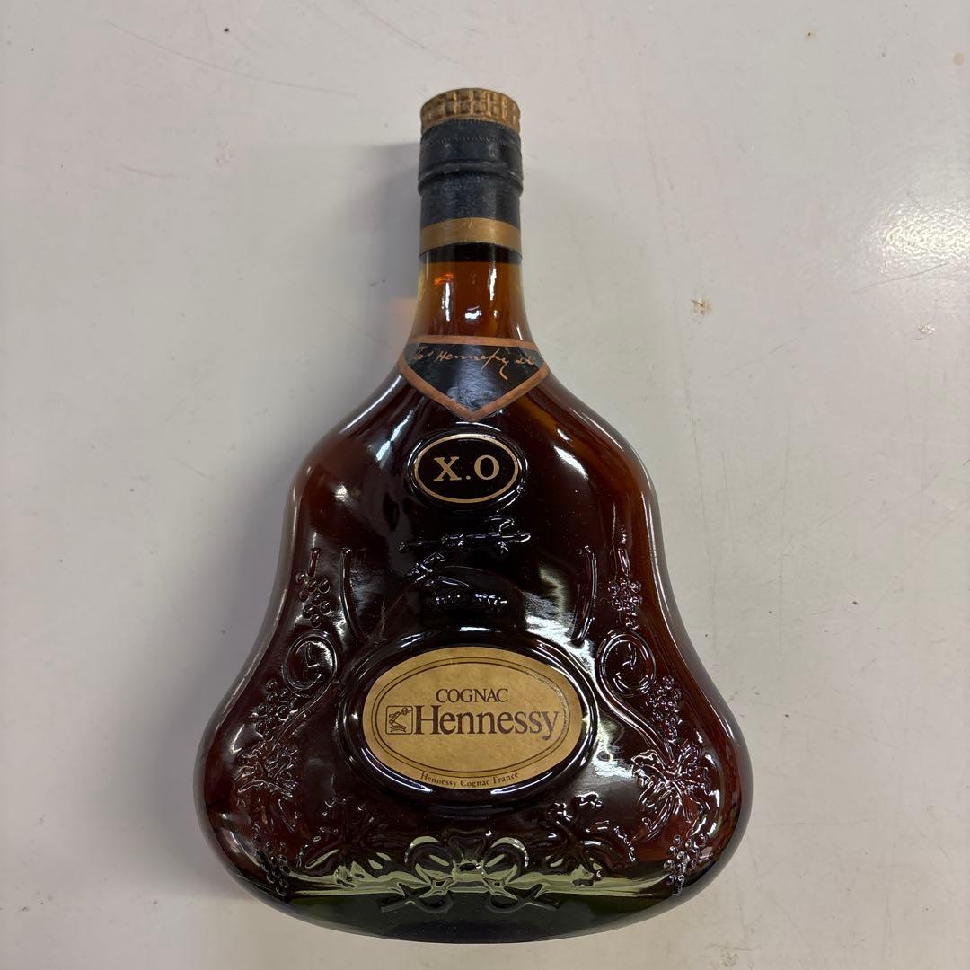 金キャップ　グリーンボトル　Hennessy XO コニャック