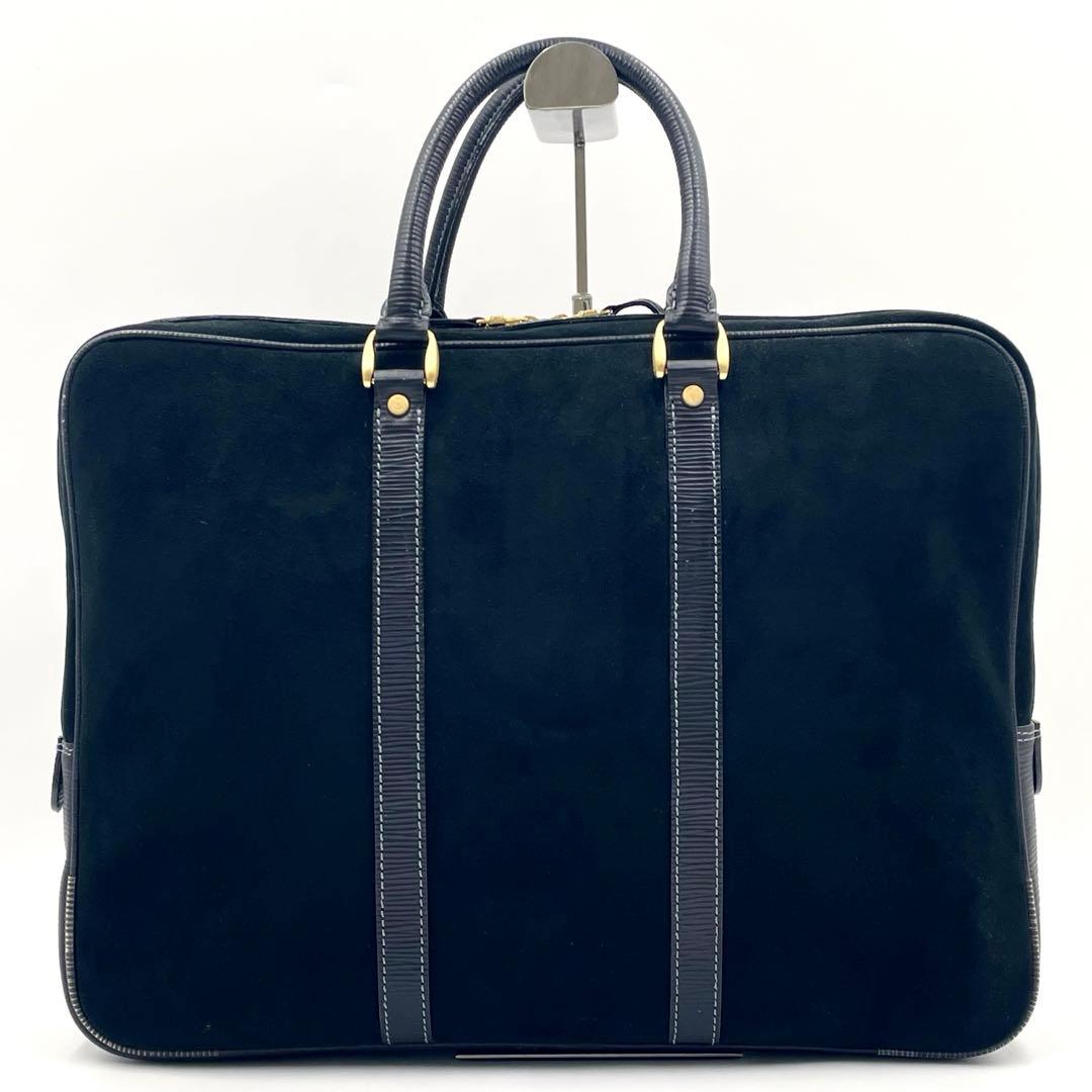 【美品／レア】BALENCIAGA スエード ブリーフケース ブラック A4可