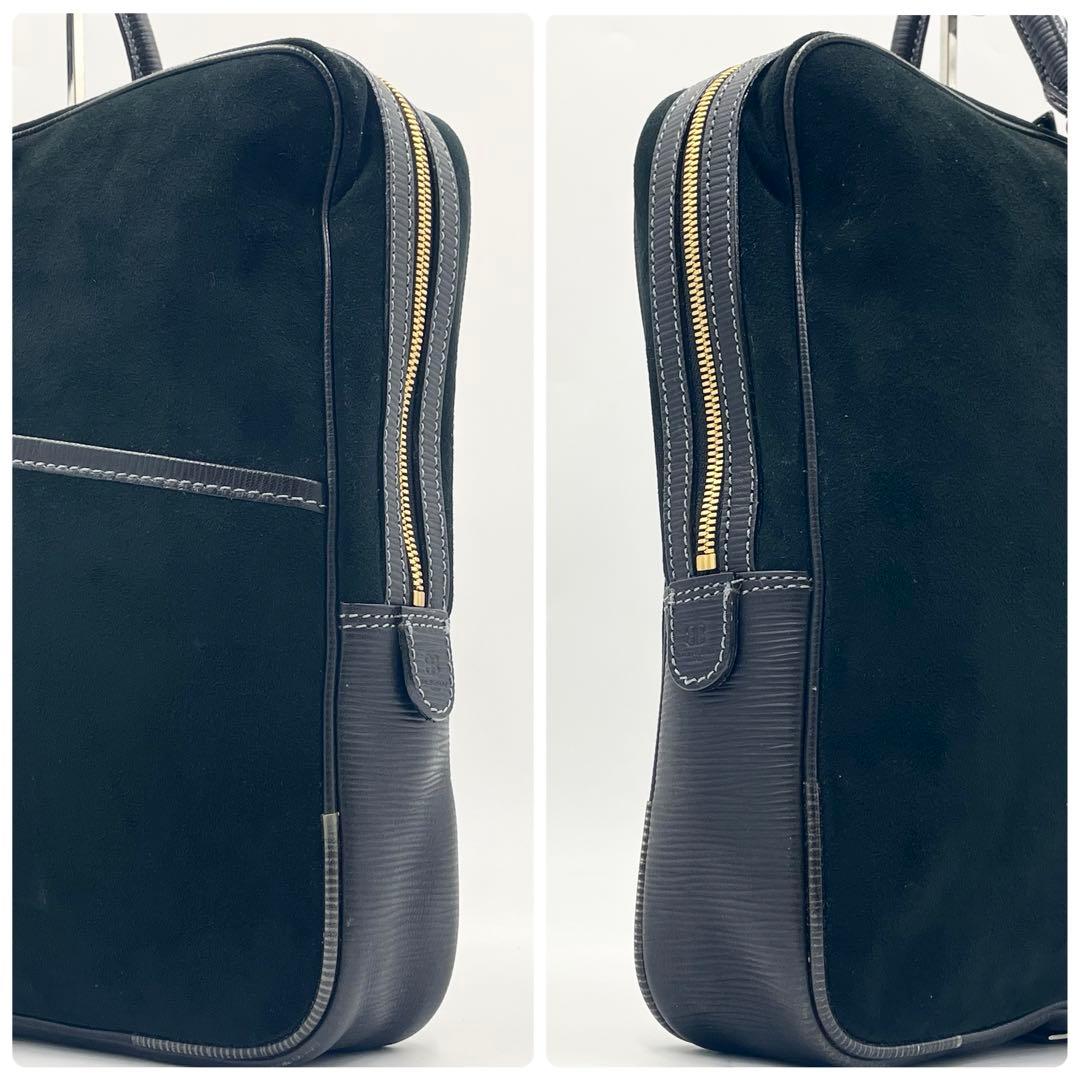 【美品／レア】BALENCIAGA スエード ブリーフケース ブラック A4可
