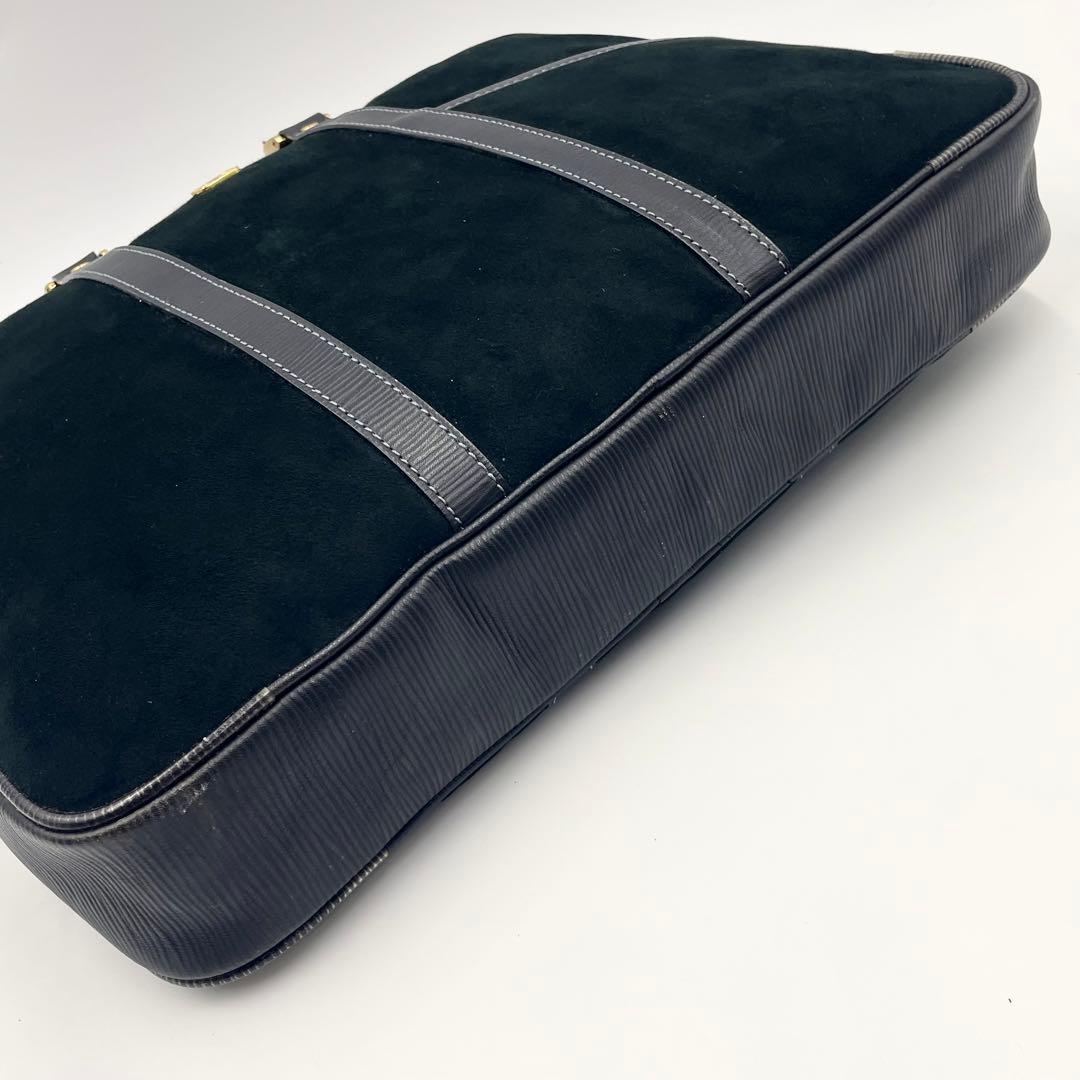 【美品／レア】BALENCIAGA スエード ブリーフケース ブラック A4可