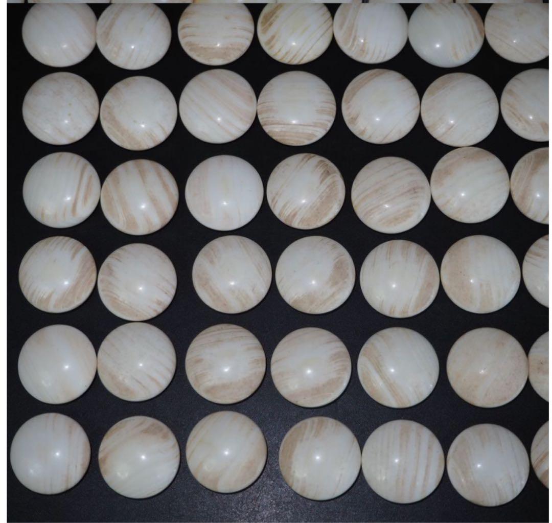 送料無料　日向特産　日向スワブデ蛤碁石32号・碁笥セット　旧家蔵出