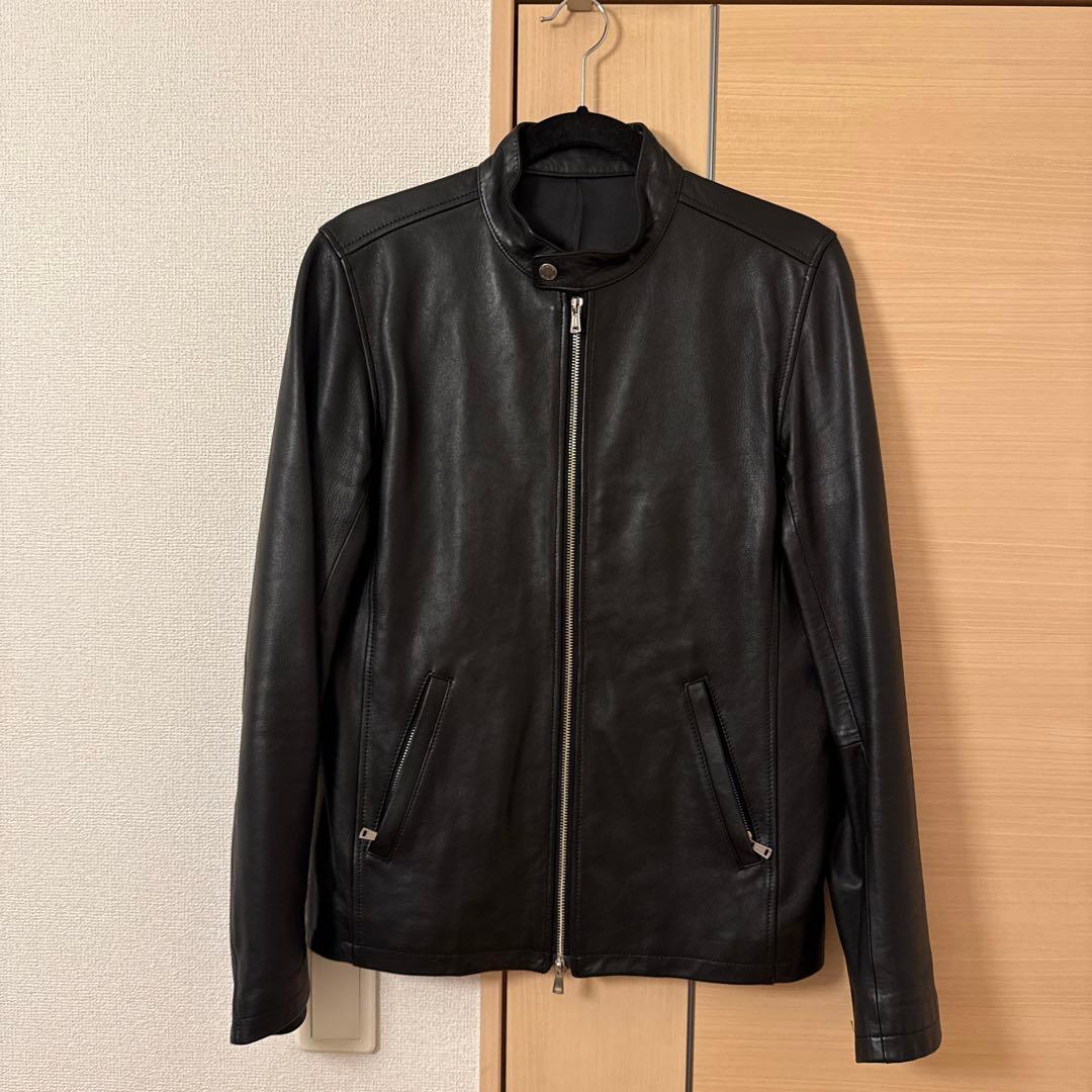 美品　SHIPS JETBLUE シングルライダースジャケット Lサイズ