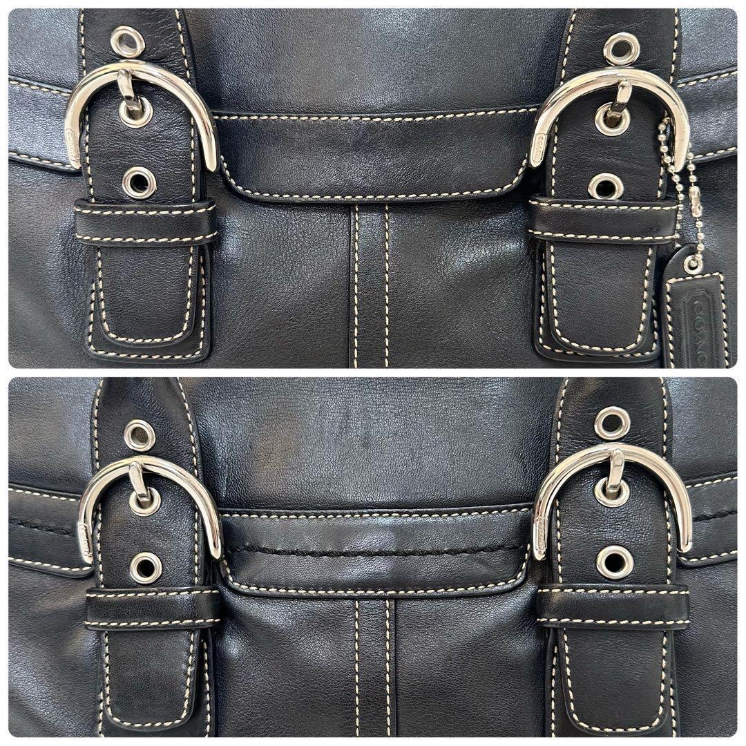 ✨希少✨COACH ソーホー ショルダーバック トート 黒 レザー y2k