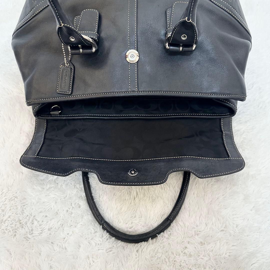 ✨希少✨COACH ソーホー ショルダーバック トート 黒 レザー y2k