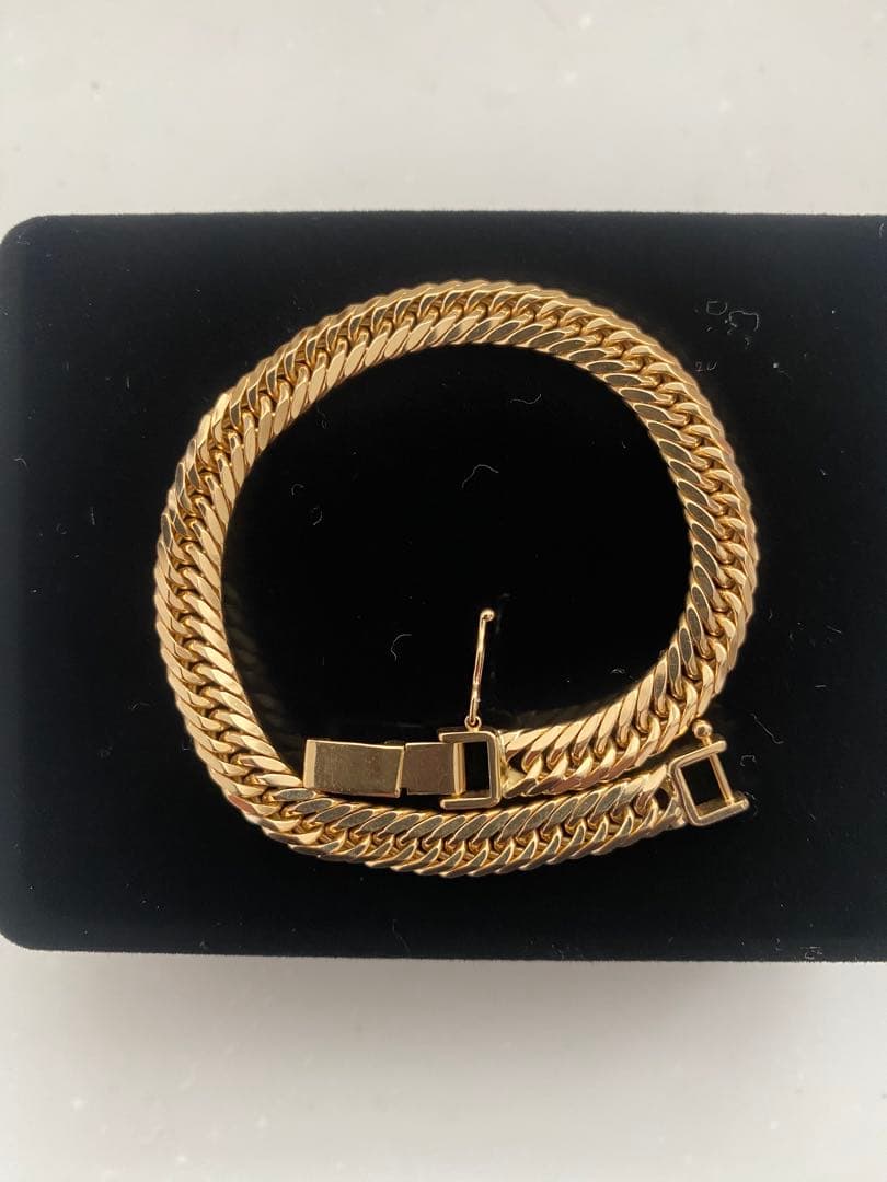 K18 喜平8面トリプルブレスレット20.2g造幣局マーク刻印入　値下交渉可