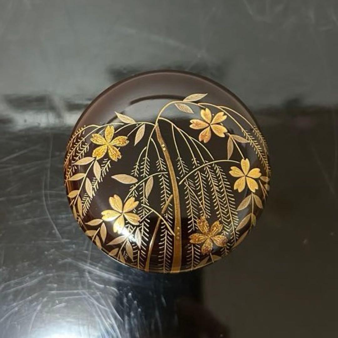 枝垂桜蒔絵金輪寺茶器　茶道具懐石茶箱鵬雲斎坐忘斎淡々斎即中斎棗水指茶杓水屋茶碗