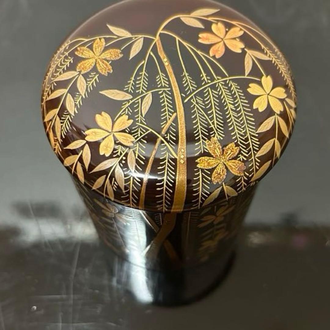 枝垂桜蒔絵金輪寺茶器　茶道具懐石茶箱鵬雲斎坐忘斎淡々斎即中斎棗水指茶杓水屋茶碗
