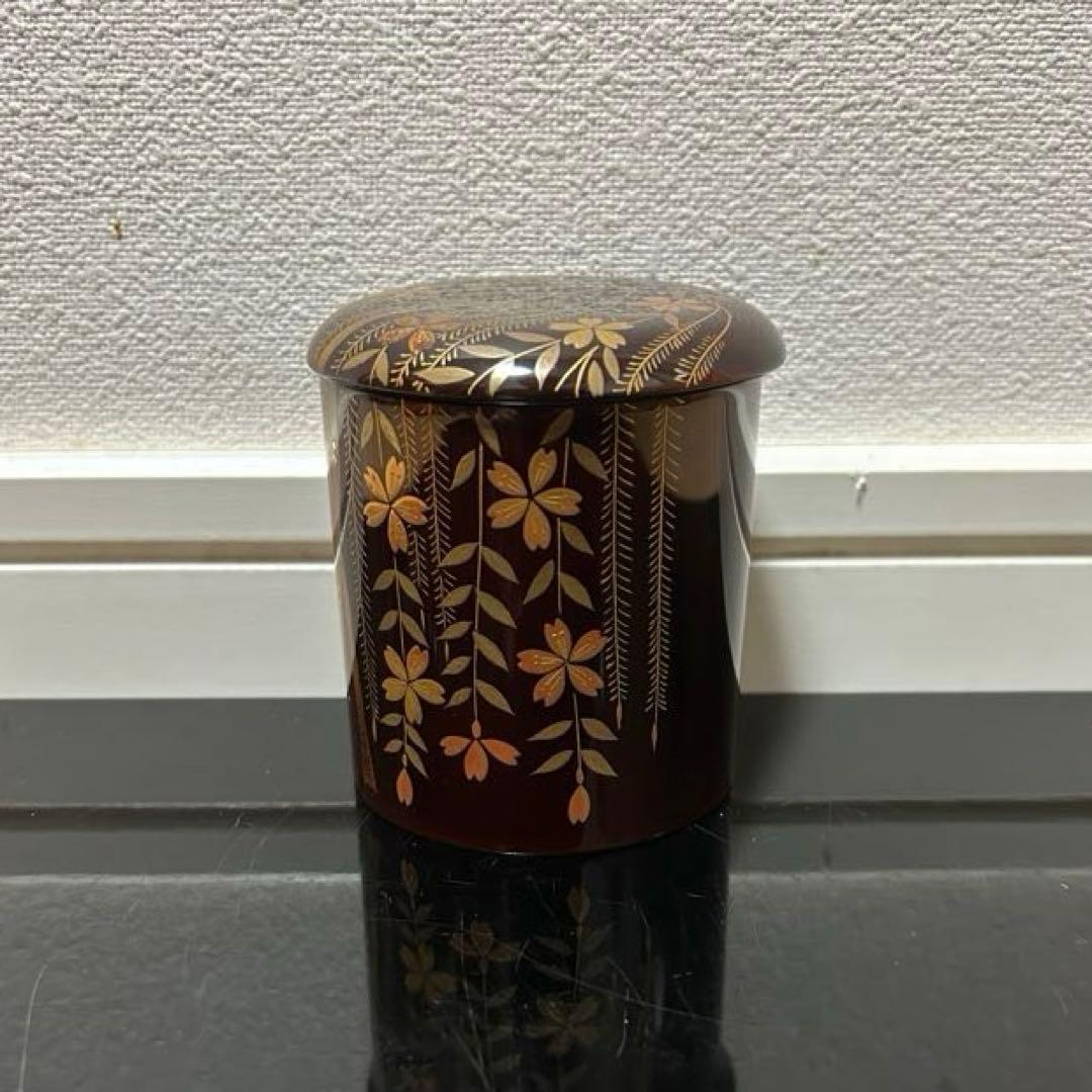 枝垂桜蒔絵金輪寺茶器　茶道具懐石茶箱鵬雲斎坐忘斎淡々斎即中斎棗水指茶杓水屋茶碗