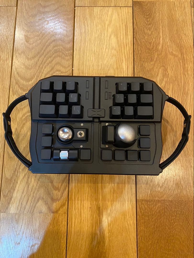 GraBSHELL キーボード 変形キーボード ブラック