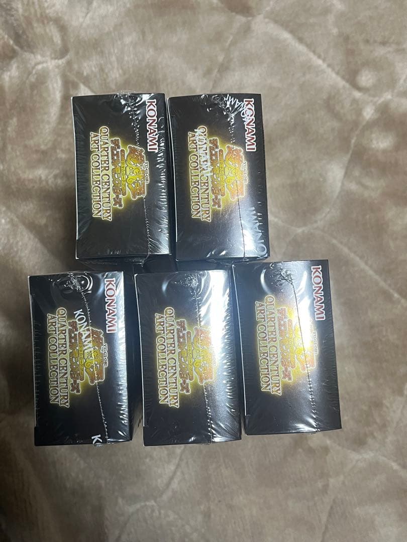 未開封シュリンク付き 遊戯王クォーターセンチュリーアートコレクション ５BOX