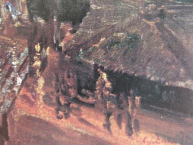 CL.DAKE.JR （C.L.　ダケ　JR.）、山寺、希少な額装用大判画集画