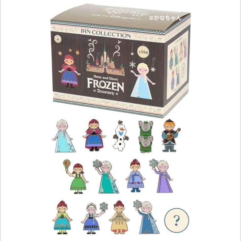 ディズニーリゾート　アナと雪の女王　ピンバッジ　コンプリートBOX