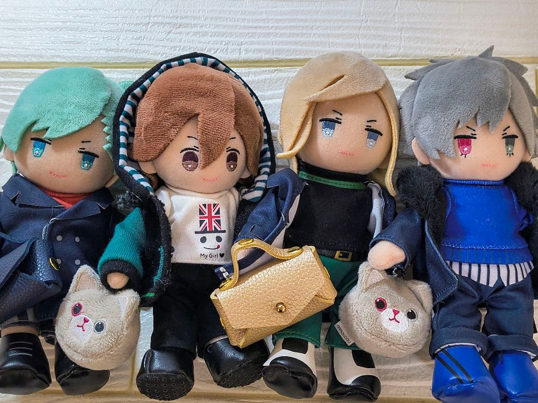 ぬいスター　うたの☆プリンスさまっ♪　カルテットナイト4体セット　バッグ　猫付き