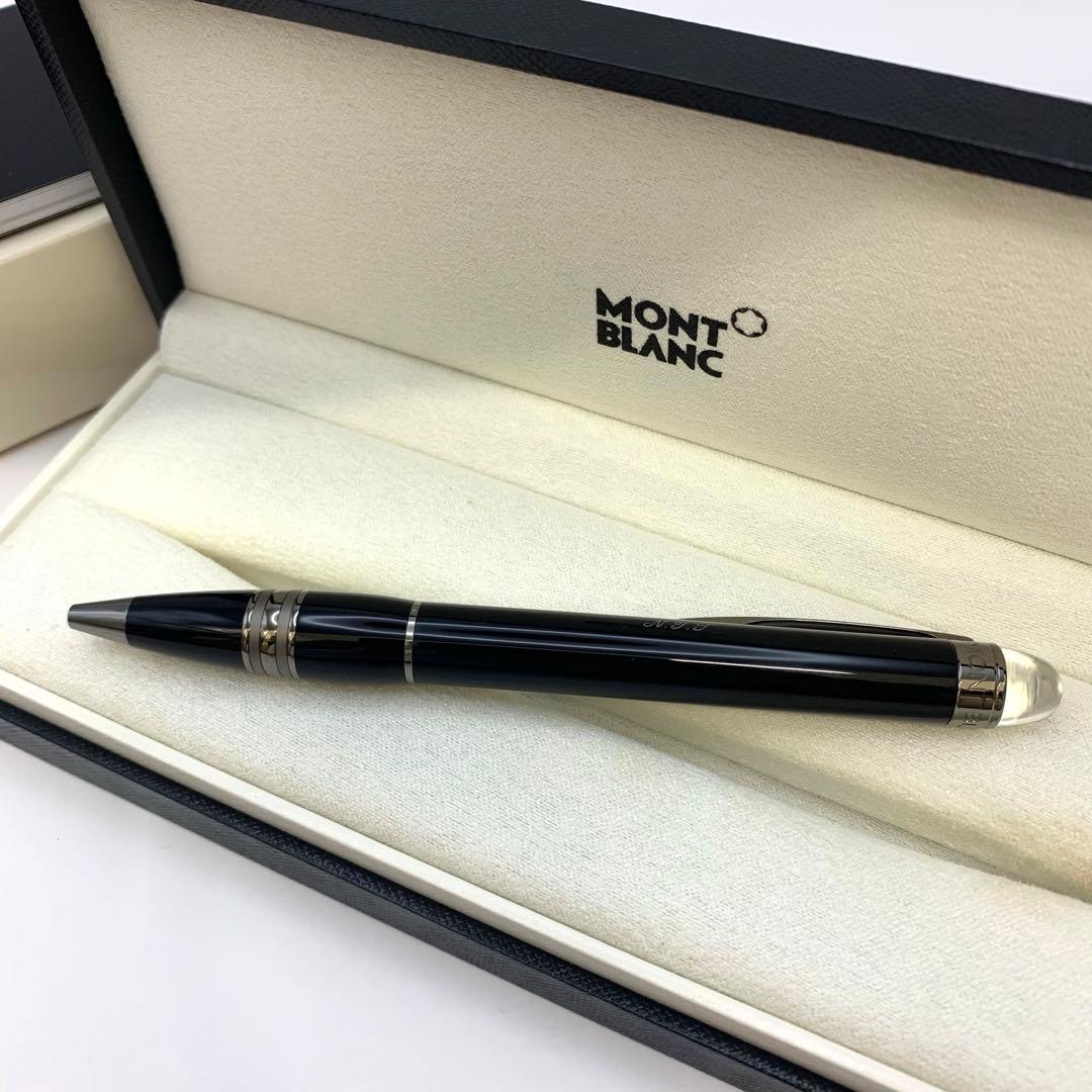 モンブラン 箱入り MONT BLANC 黒 スターウォーカーボールペン　刻印