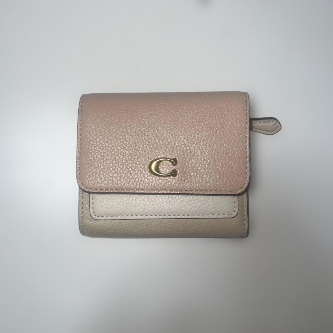 ★ 限定品！新品　COACH　コーチ 財布 3つ折り財布 ソフトピンク