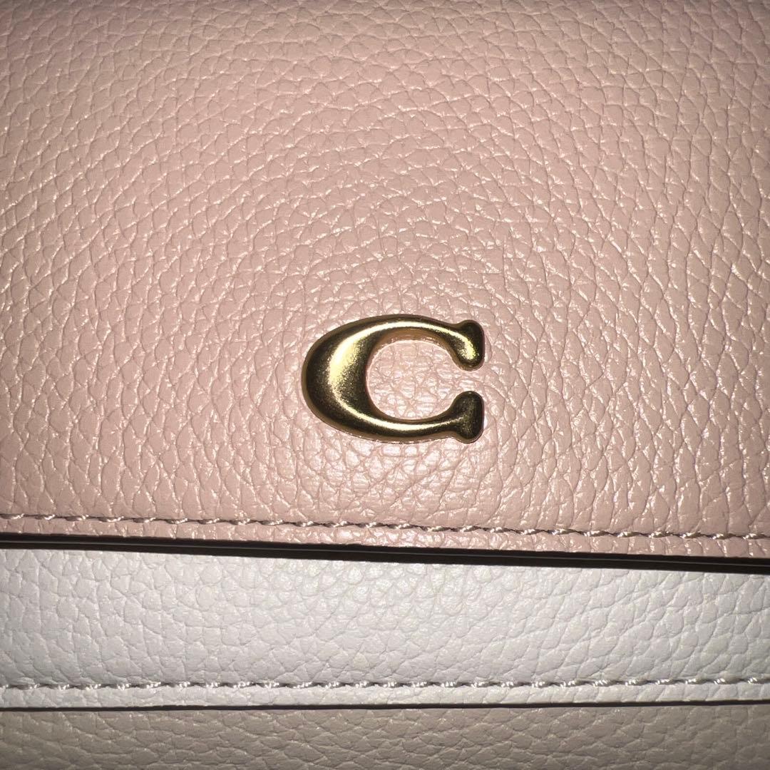 ★ 限定品！新品　COACH　コーチ 財布 3つ折り財布 ソフトピンク
