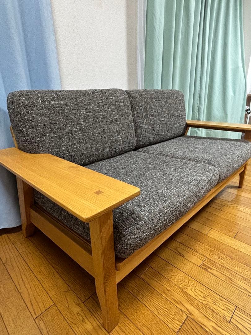 【美品】ソファ2人掛け 東京インテリア　オークライフシリーズ