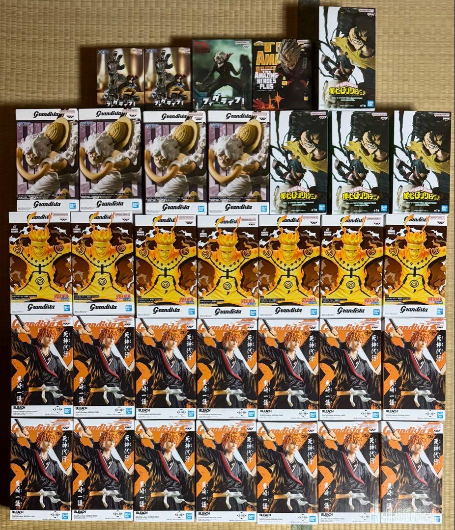 33点 フィギュア まとめ売り 黒崎一護 ナルト ルフィ ヒーローアカデミア