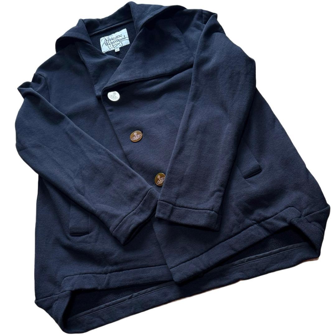 スウェットブルゾン Vivienne Westwood MAN 46 黒 古着