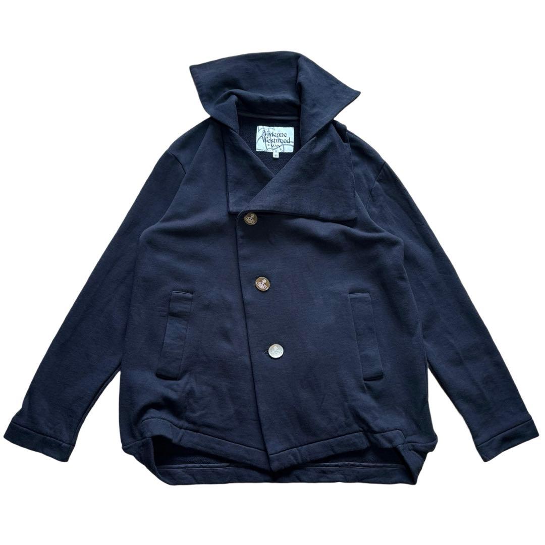 スウェットブルゾン Vivienne Westwood MAN 46 黒 古着