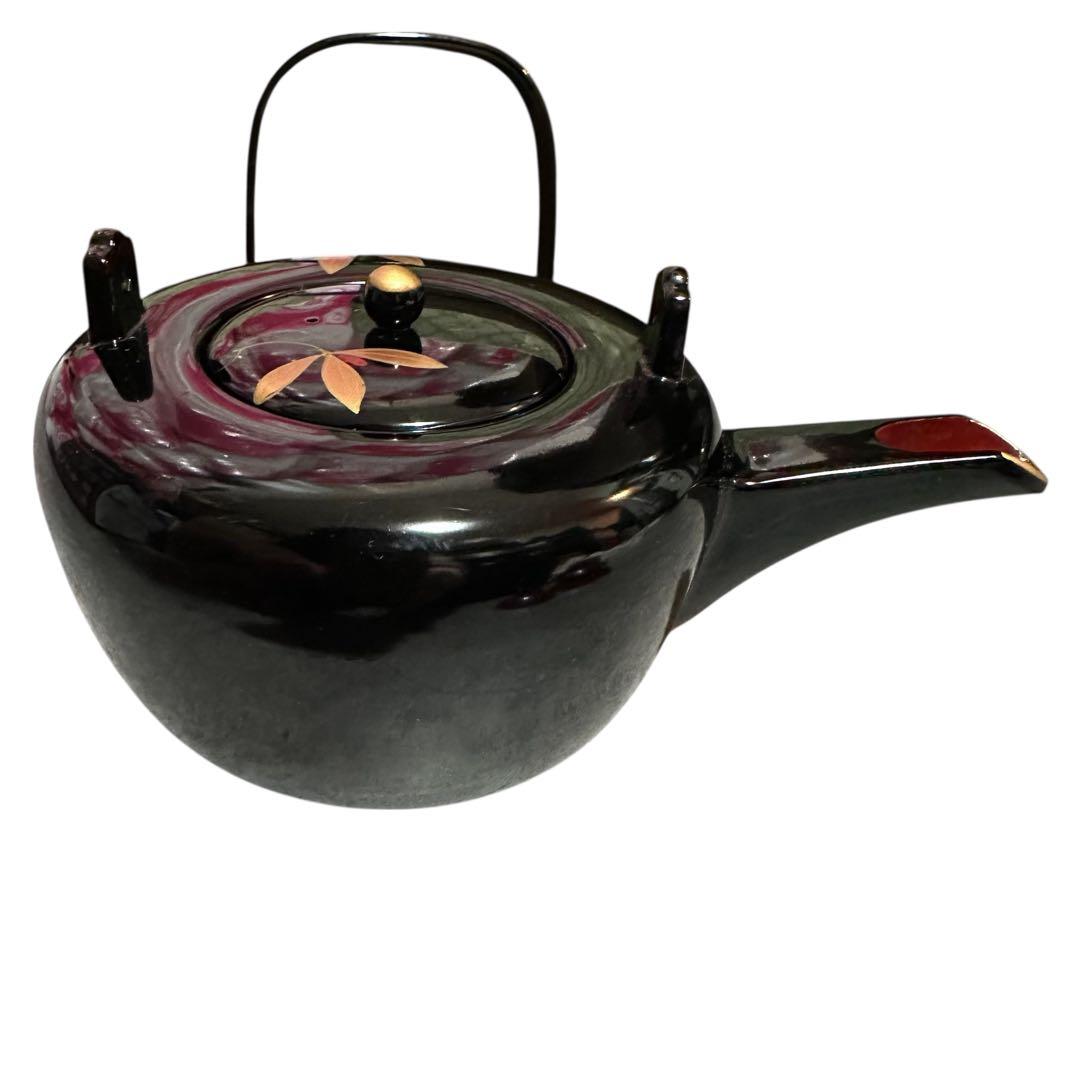 お屠蘇器セット 漆器 鉄せん花柄 酒器