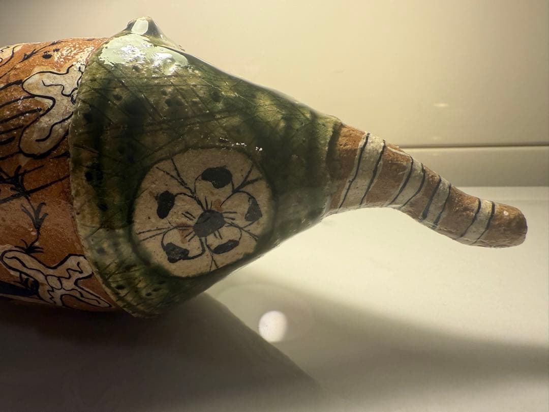 池田省吾 作　陶製喫煙パイプ 25cm