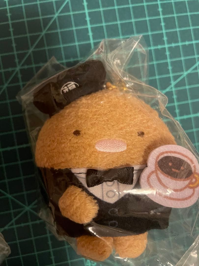すみっコぐらし×丸福珈琲店　ぶらさげぬいぐるみキーホルダーセット