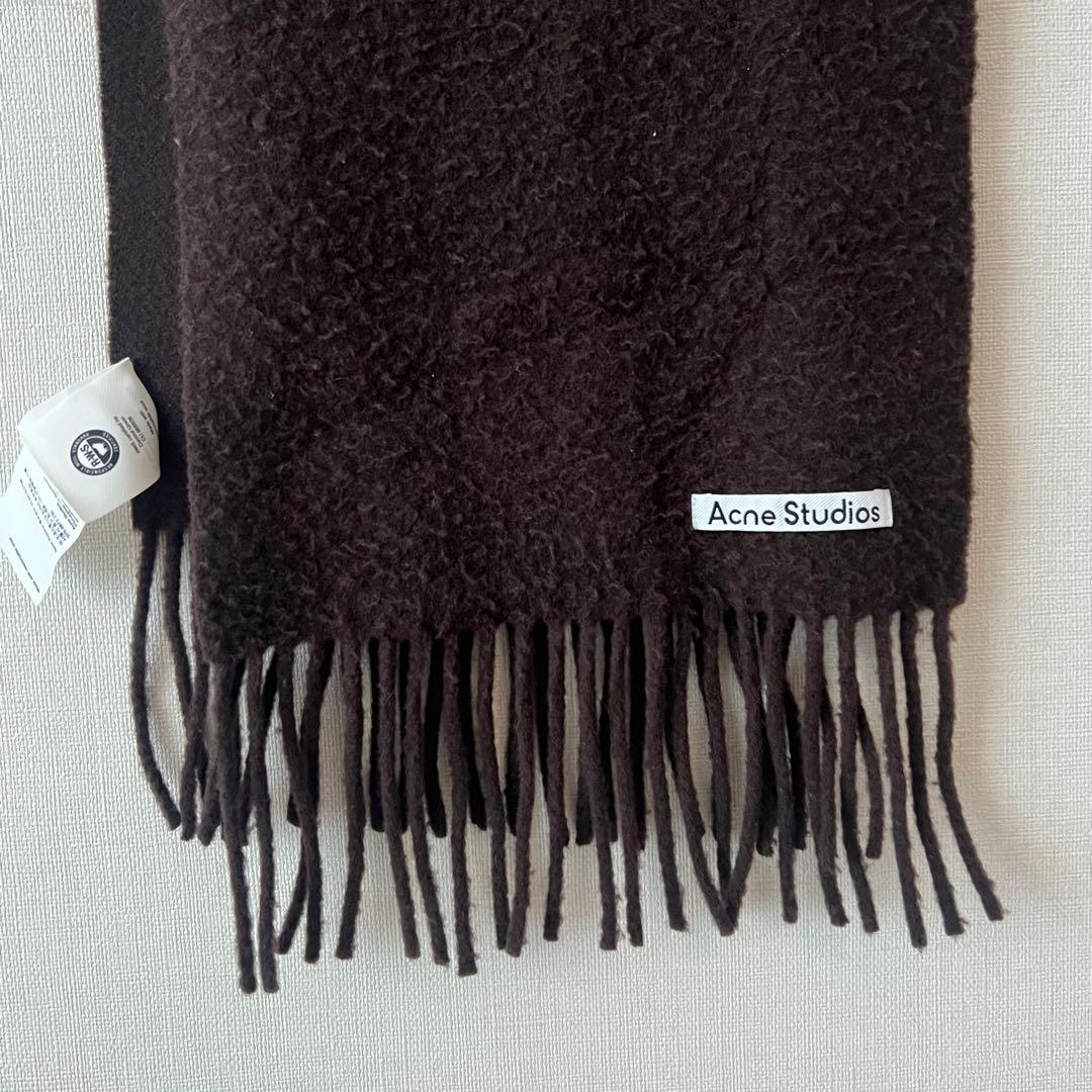 Acne Studios ブラウン マフラー 200x25cm