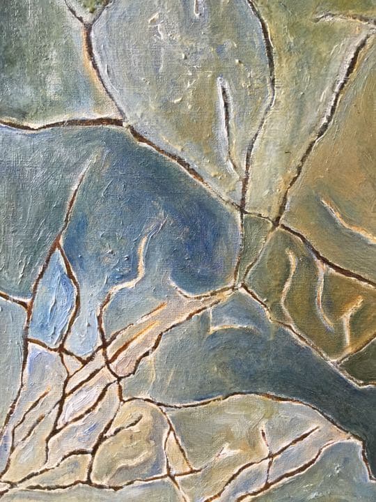 油絵　抽象　オリジナル