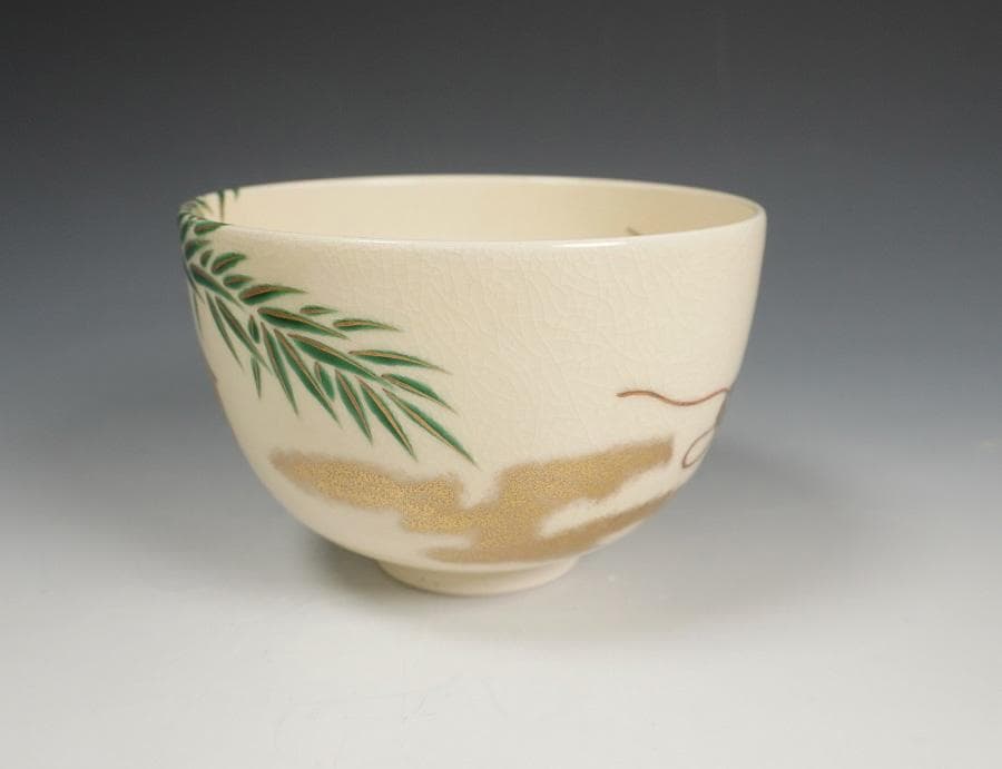 杉田祥平 色絵寅の絵馬画茶碗