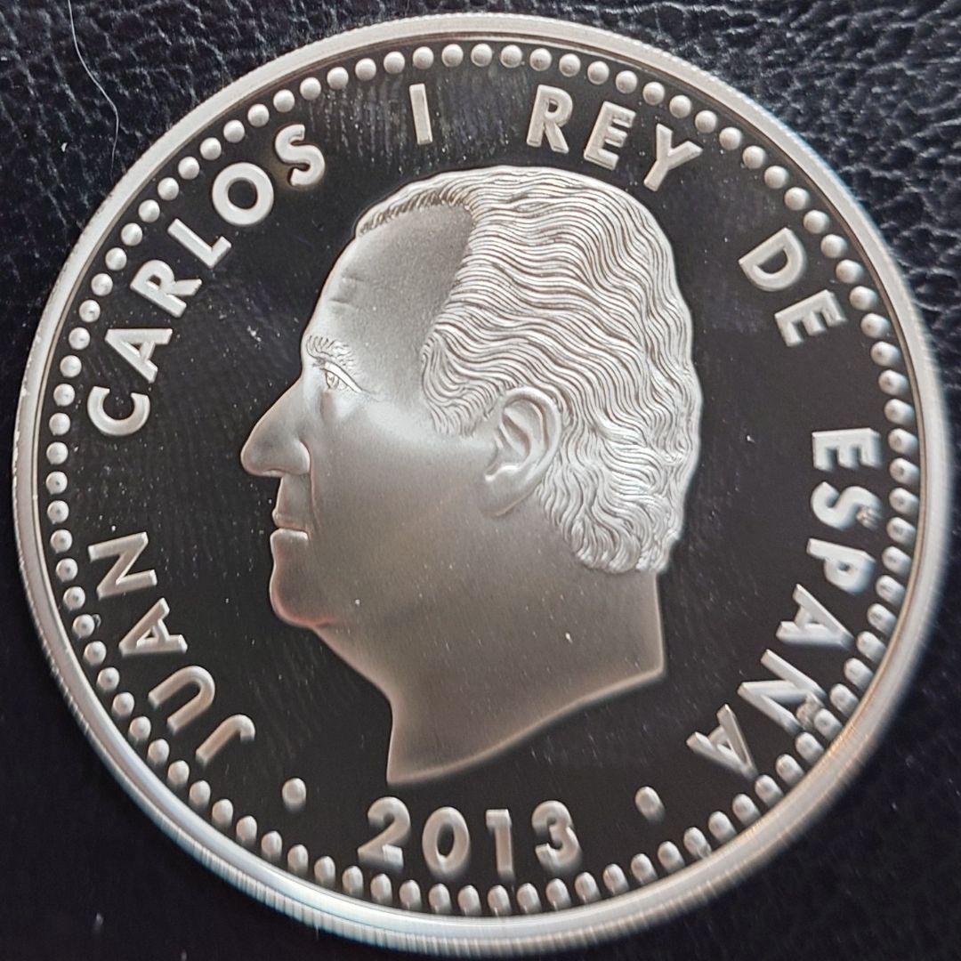 2013年 スペイン銀貨 10ユーロ 慶長遣欧使節団400周年記念銀貨SV925